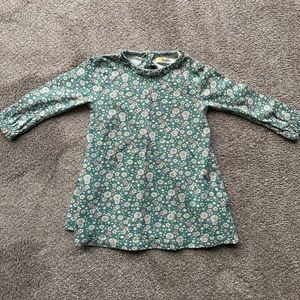 Baby Boden green floral dress